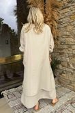 Made in Italy Purdy Pure Cotton Smock Dress Stone